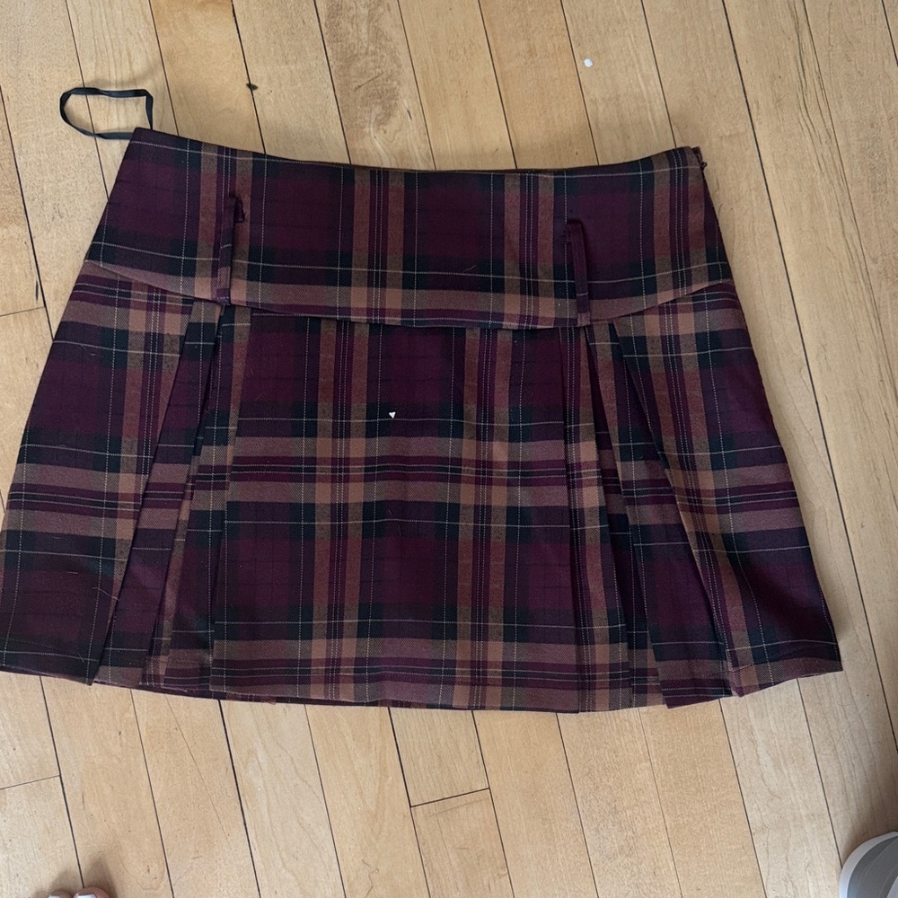 Plaid mini skirt . Very stylish plaid skirt.